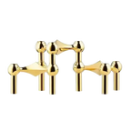 Modern Geometric Stainless Steel Candle Holder – Elegant Metal Stand for Home & Table Decor