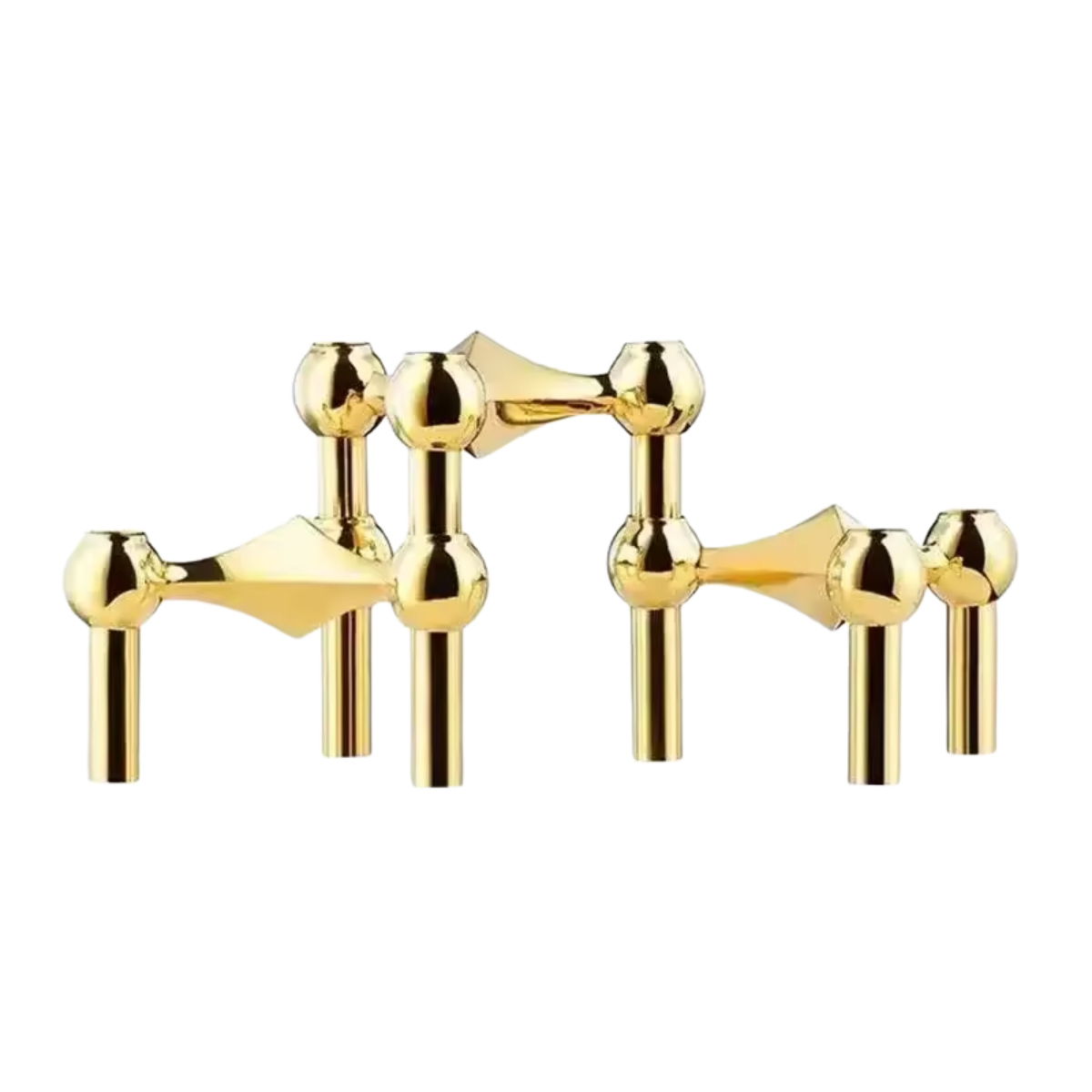 Modern Geometric Stainless Steel Candle Holder – Elegant Metal Stand for Home & Table Decor