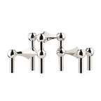 Modern Geometric Stainless Steel Candle Holder – Elegant Metal Stand for Home & Table Decor