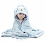 Cartoon Baby Bath Towel – 100% Polyester, Soft, Multi-Use Baby Blanket and Swaddle, 80cm/31.5inch