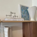 Modern Geometric Stainless Steel Candle Holder – Elegant Metal Stand for Home & Table Decor