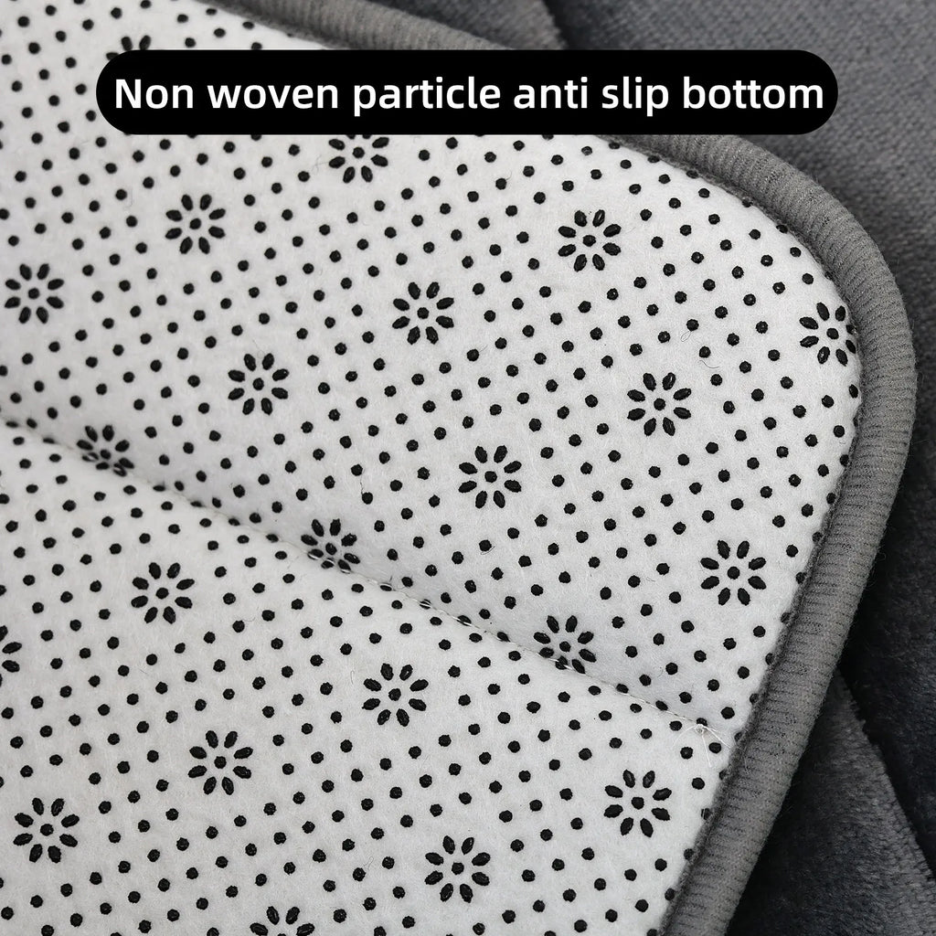 Soft Polyester Bathroom Mat – Granular Bottom, Quick Dry, Comfortable for Bathroom & Bedroom Use