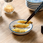 Set of 6 Mini Ceramic Plates - Retro Chinese Style for Snacks, Sashimi & More