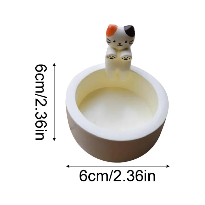Kitten Candle Holder – Cute Cat Candlestick for Aromatherapy & Home Decor