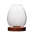 Transparent Round Glass Candlestick – Retro Home Windproof Candle Holders with Cup Cover for Wedding & Party Decorations