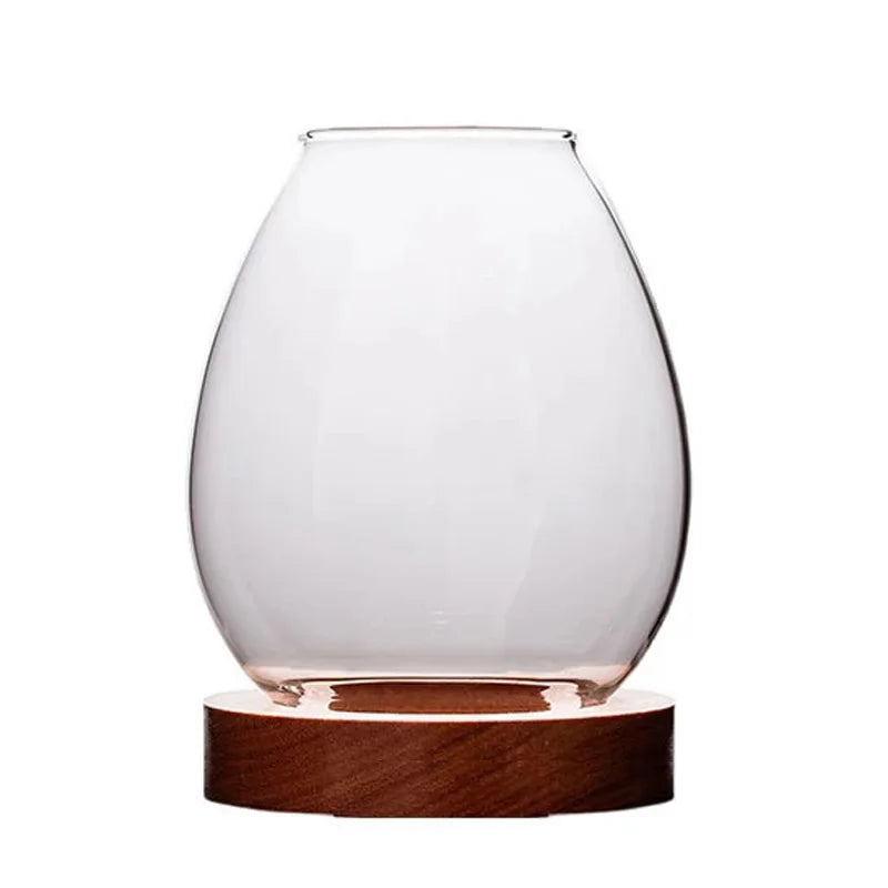 Transparent Round Glass Candlestick – Retro Home Windproof Candle Holders with Cup Cover for Wedding & Party Decorations