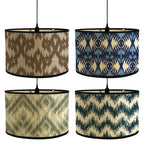 Modern Bamboo & Iron Lampshade – E27 Compatible, Creative Diffuse Lighting for Bedroom, Living Room, & Home Decor