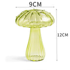 Mushroom-Shaped Glass Vase – Elegant Home Decor, Durable, Easy to Clean, Perfect for Living Rooms, Bedrooms, and Officesrium Art Plant Hydroponic Table Vase Glass Crafts DIY Aromatherapy Bottle