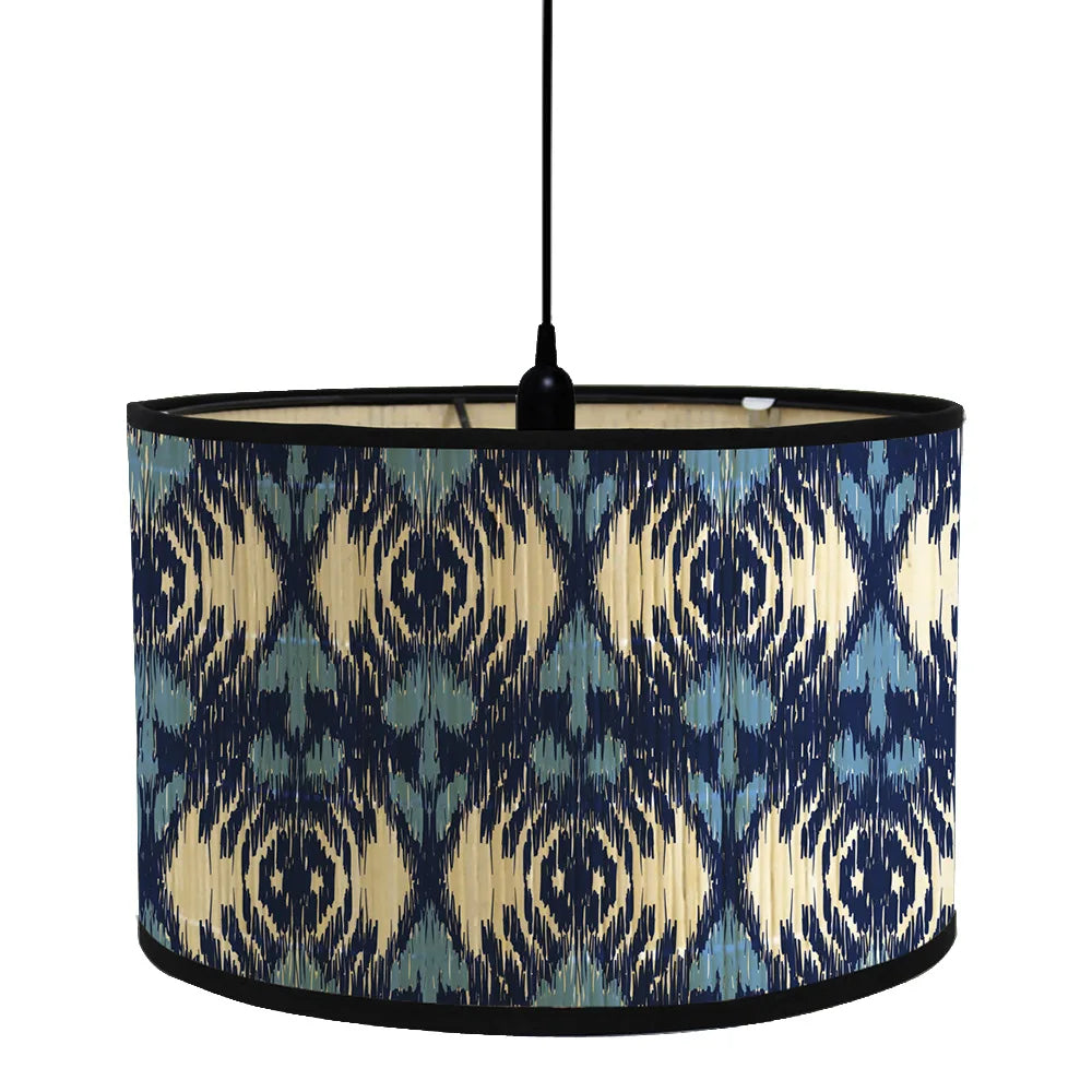 Modern Bamboo & Iron Lampshade – E27 Compatible, Creative Diffuse Lighting for Bedroom, Living Room, & Home Decor