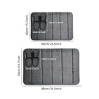 Soft Polyester Bathroom Mat – Granular Bottom, Quick Dry, Comfortable for Bathroom & Bedroom Use