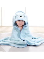 Cartoon Baby Bath Towel – 100% Polyester, Soft, Multi-Use Baby Blanket and Swaddle, 80cm/31.5inch