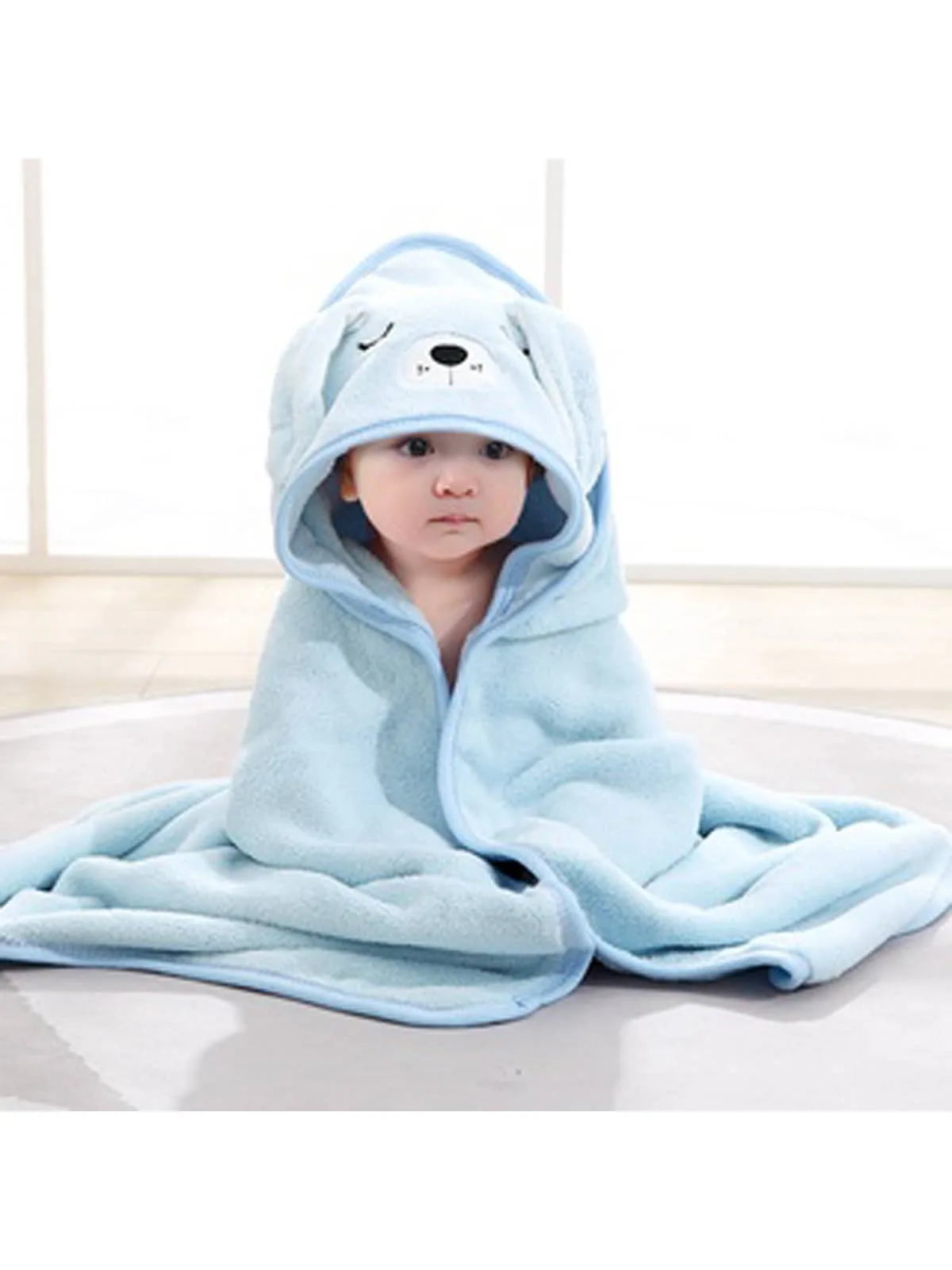 Cartoon Baby Bath Towel – 100% Polyester, Soft, Multi-Use Baby Blanket and Swaddle, 80cm/31.5inch