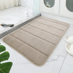 Soft Polyester Bathroom Mat – Granular Bottom, Quick Dry, Comfortable for Bathroom & Bedroom Use