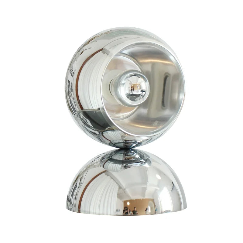 Home Design Led Floor Lamp Living Room Art Desk Light Stainless Steel Retro Round Ball Bedroom Rotating Standing Light Luminaire