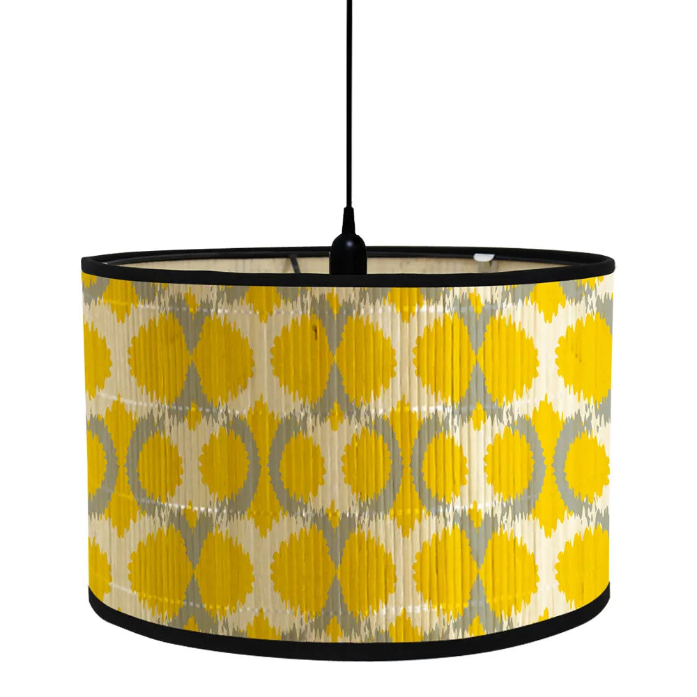 Modern Bamboo & Iron Lampshade – E27 Compatible, Creative Diffuse Lighting for Bedroom, Living Room, & Home Decor