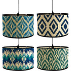 Modern Bamboo & Iron Lampshade – E27 Compatible, Creative Diffuse Lighting for Bedroom, Living Room, & Home Decor