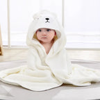 Cartoon Baby Bath Towel – 100% Polyester, Soft, Multi-Use Baby Blanket and Swaddle, 80cm/31.5inch