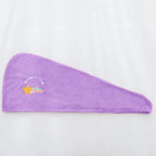 Coral Fleece Dry Hair Towel – Soft, Quick-Drying, Button Design for Easy Wear, 25x65cm