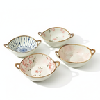 Japanese Style Noodle Bowl – 7.5 inch Ceramic Soup Bowl with Handle For Soup, Ramen, Noodle