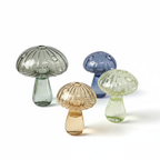 Mushroom Glass Vase – Elegant Home Decor, Durable, Easy to Clean, Perfect for Living Rooms, Bedrooms, and Officesrium Art Plant Hydroponic Table Vase Glass Crafts DIY Aromatherapy Bottle